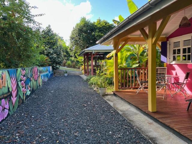 Ferienwohnung Jardin des Anges-Ch. Rose Le Moule Exterior foto