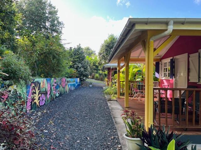 Ferienwohnung Jardin des Anges-Ch. Rose Le Moule Exterior foto